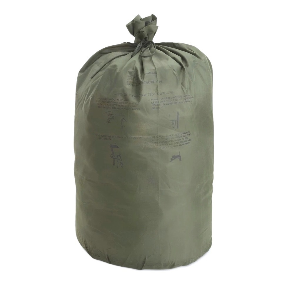 Harris‎ Mfg US Military Waterproof Clothing Bag Olive Drab 8465-00-261-6909 USA